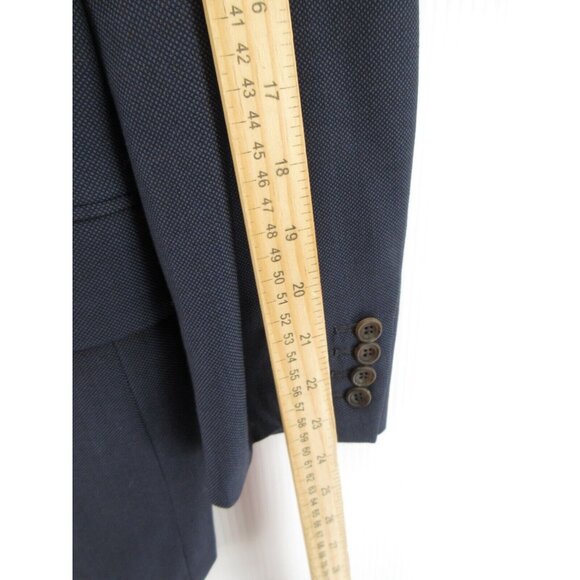 VINTAGE Paul Stuart Sport Coat 41 Long Blazer Wool Super 100s Preppy * - Picture 6 of 14